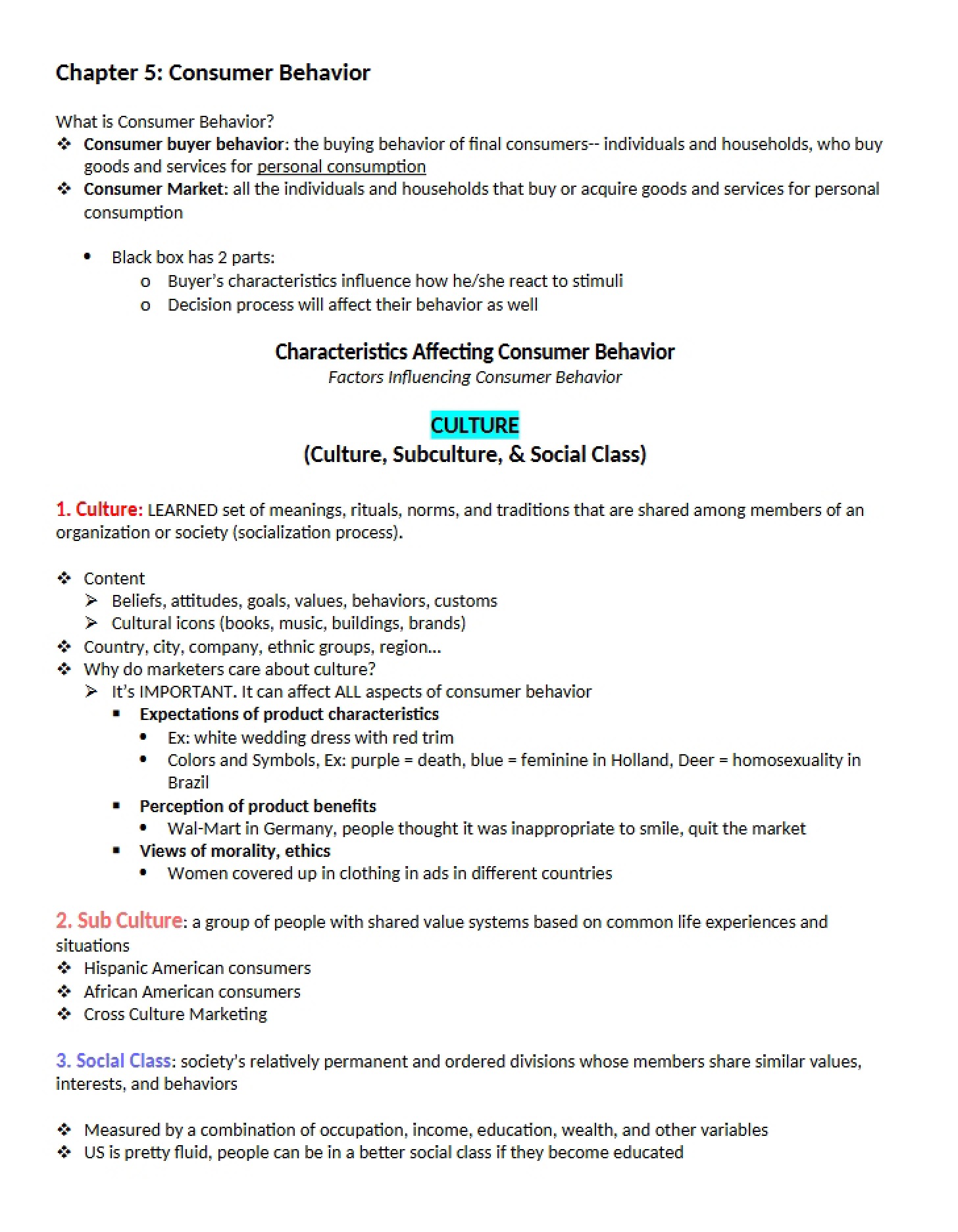 Consumer Behavior Fundamentals (Ch 5)