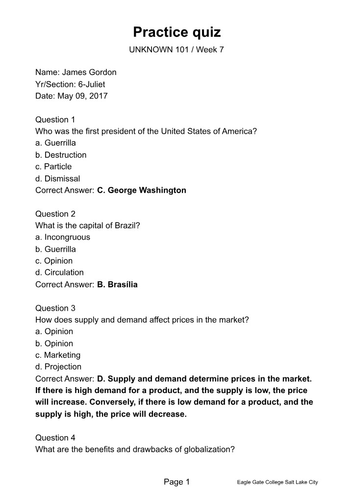Week 7 Practice Quiz - UNKNOWN101