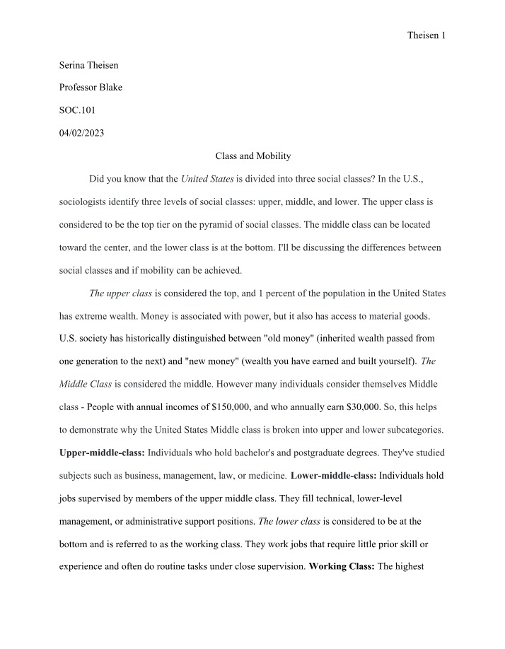 Application Paper 3 by Serina Theisen