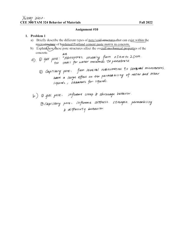 Influence of Pore Structures on Concrete