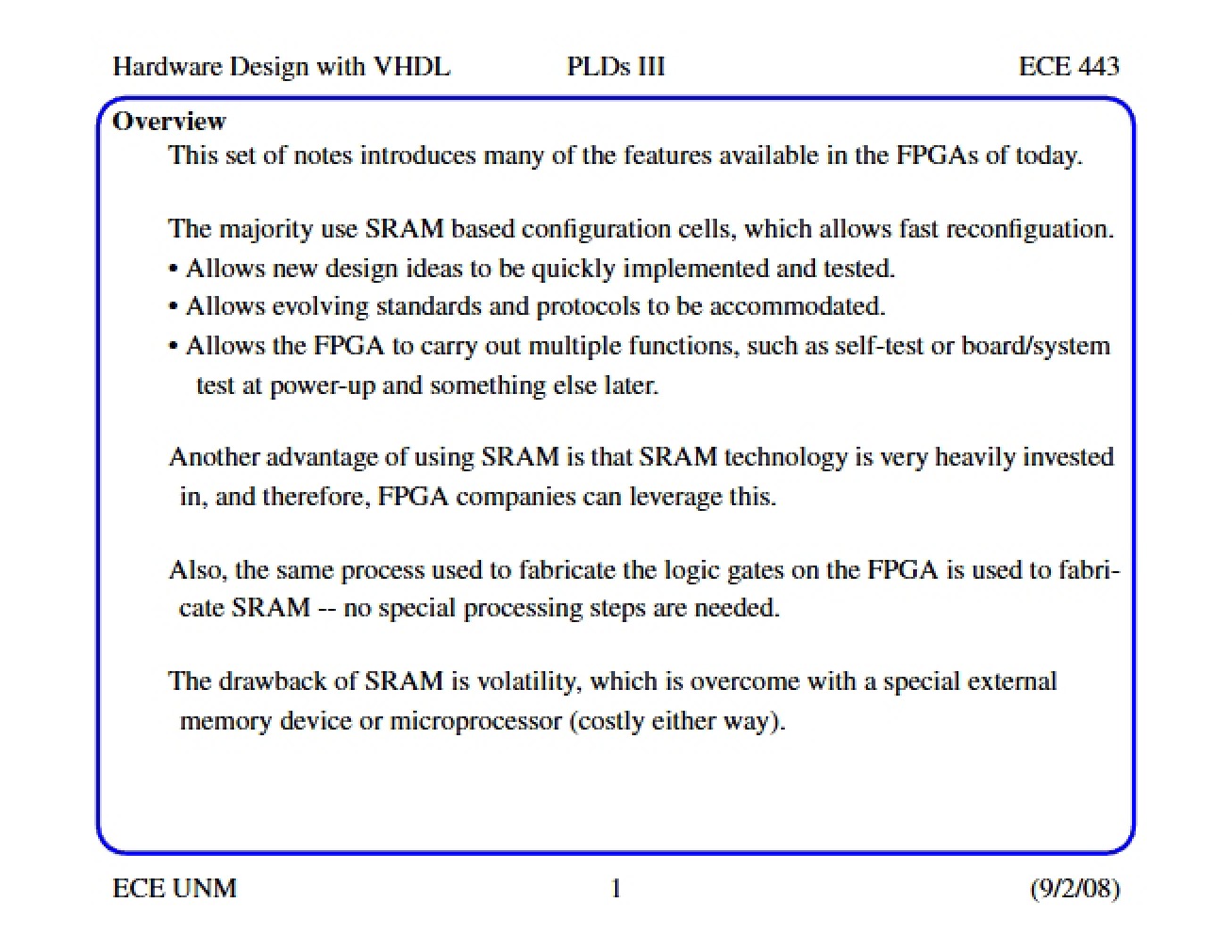 Programmable Logic Devices Part III