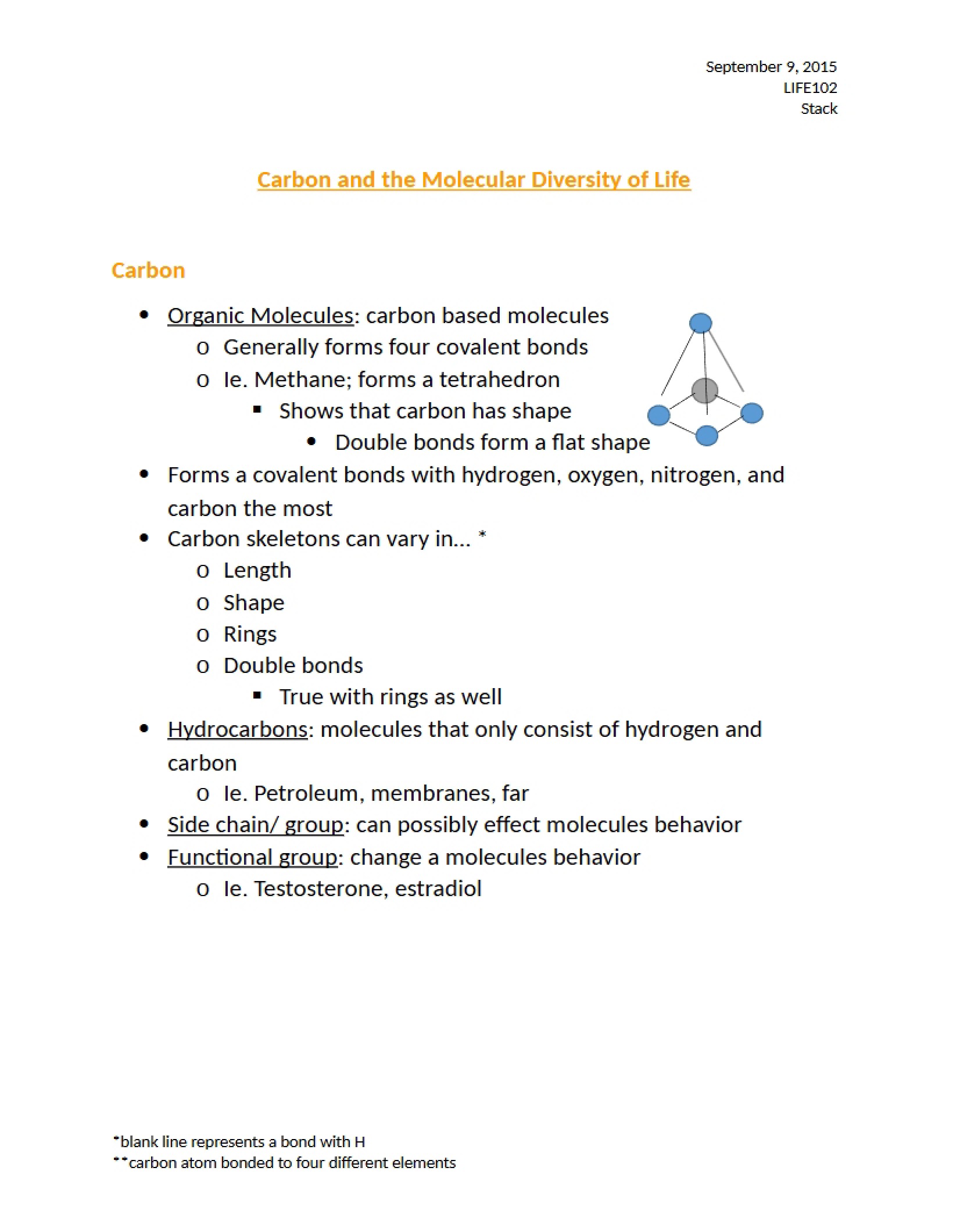Sept 9 Lecture LIFE 102