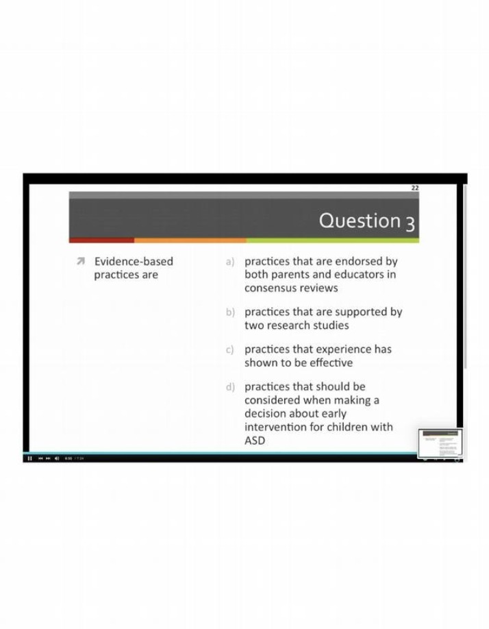 Evidence-Based Practices for Early Intervention