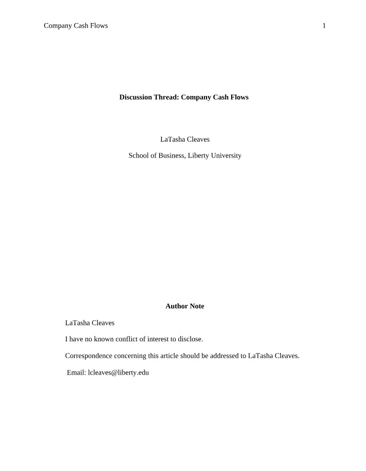 Strategies for Improving Company Cash Flows