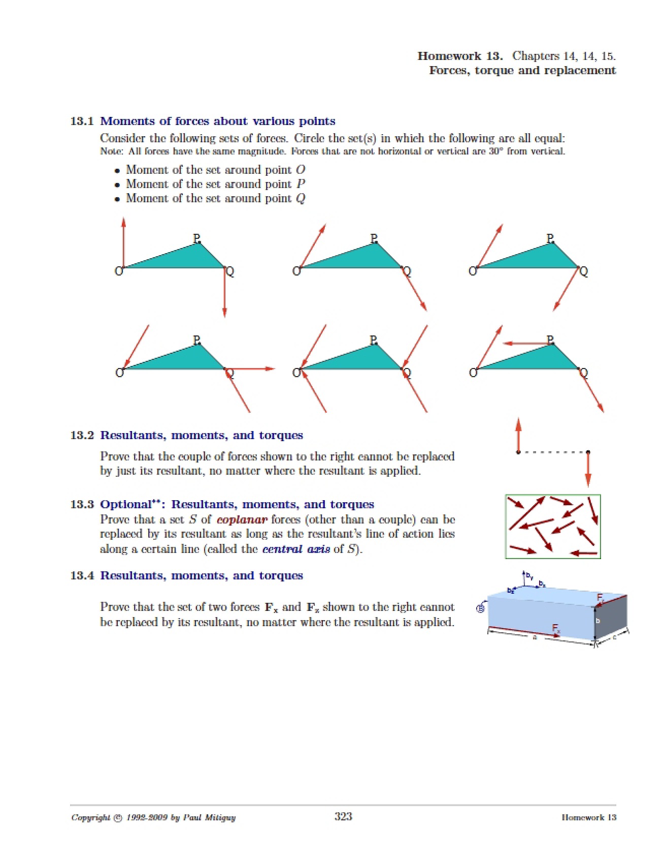 Thirteenth Homework Assignment for Solid Mechanics