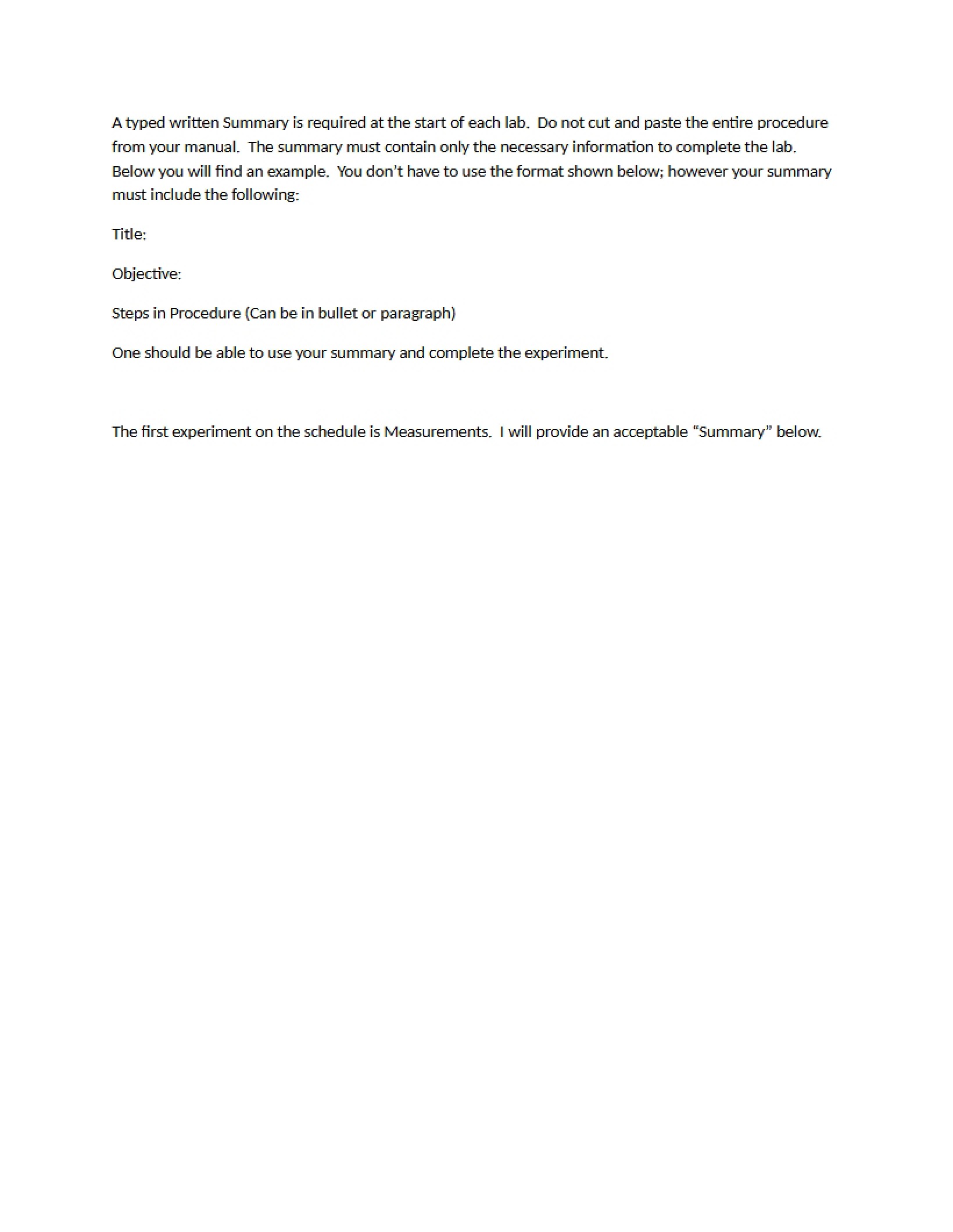 Procedure Writing Example