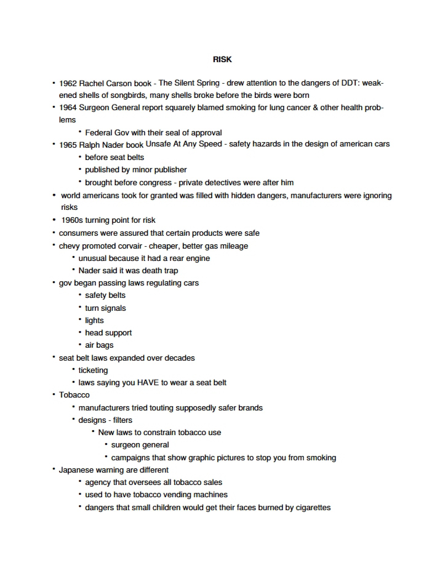 Risk Assessment