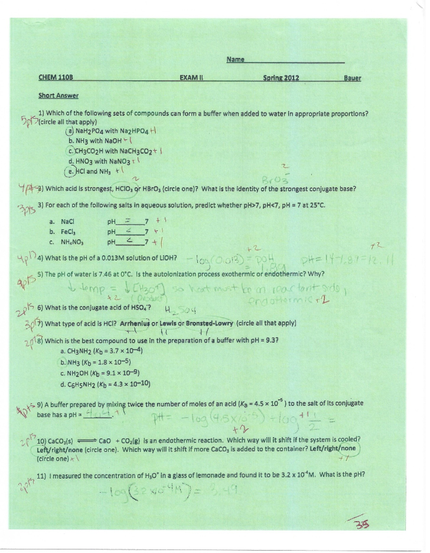 Second Examination