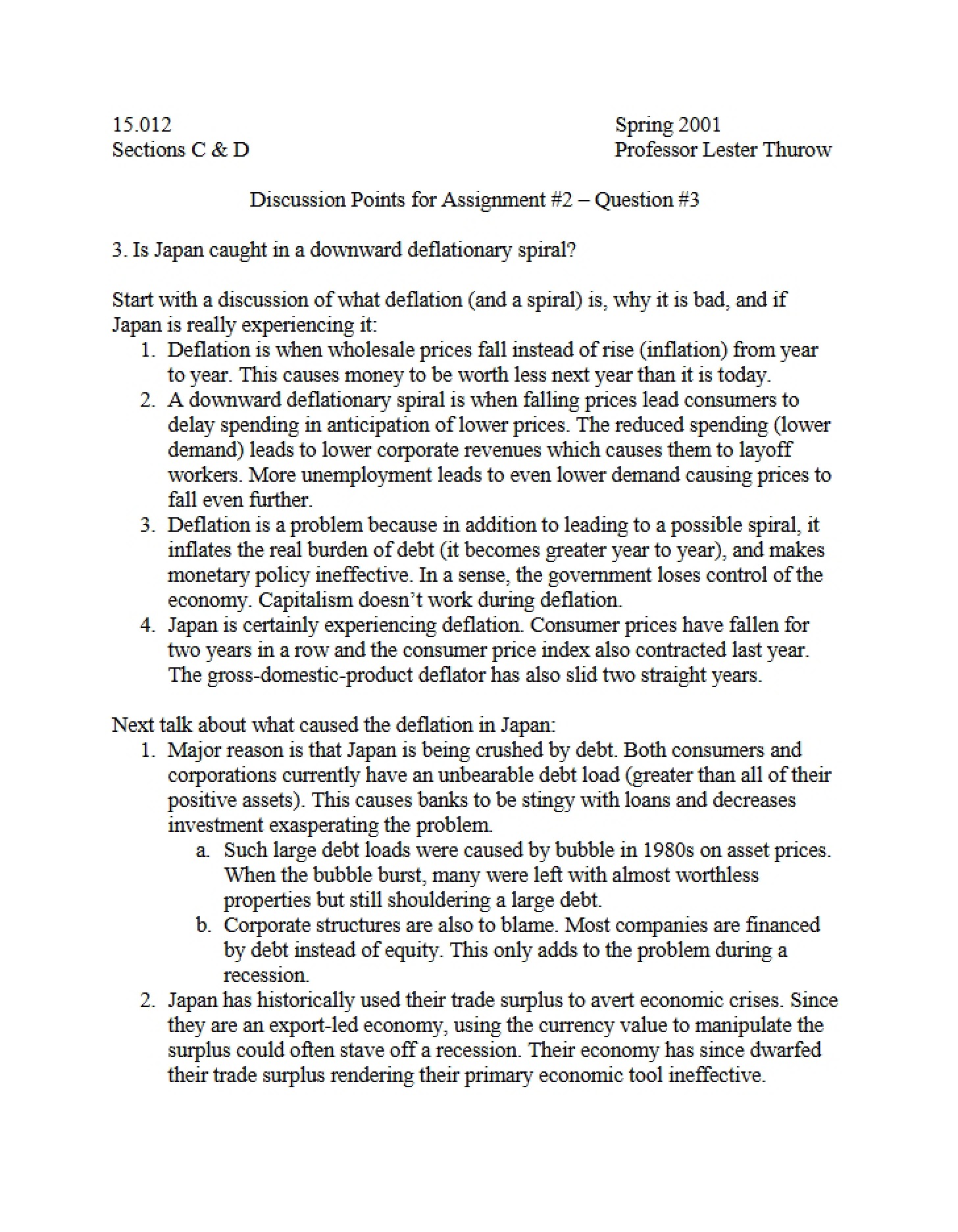 Assignment Discussion
