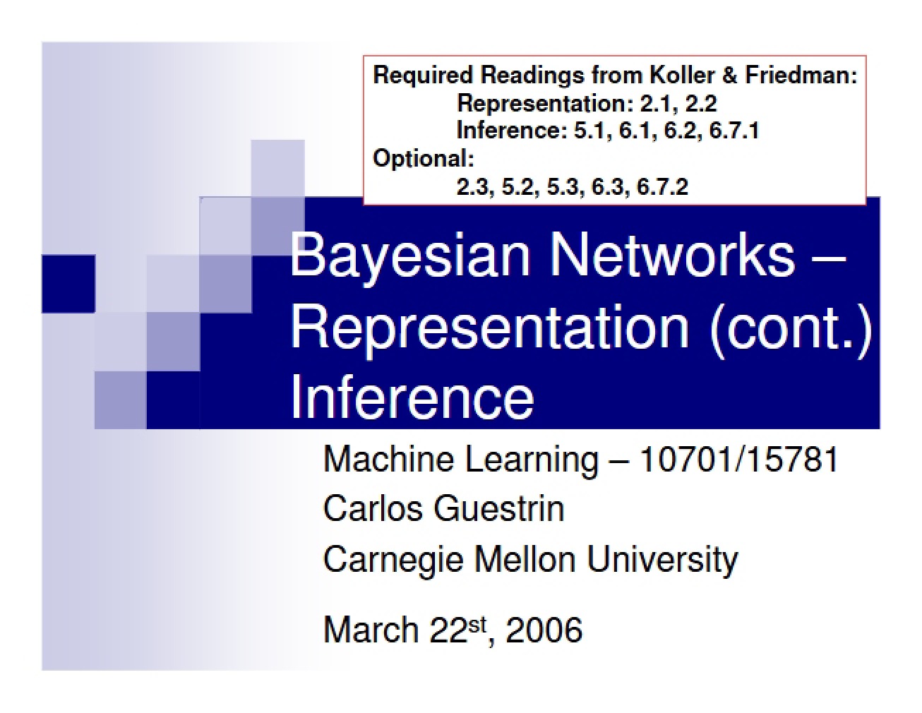Inference and Representation Continuation for Bayesian Networks