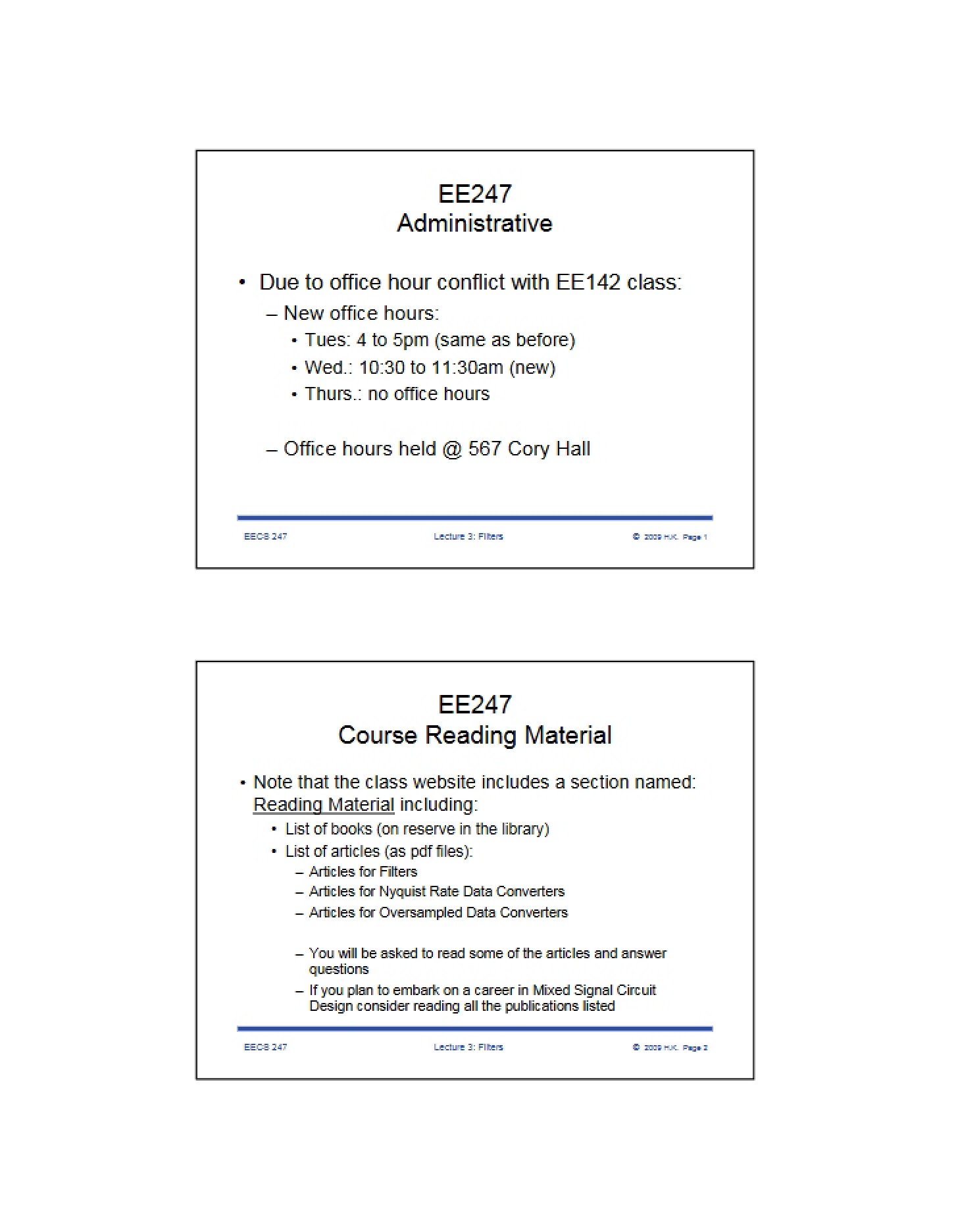 Notes from Class - 33 Pages