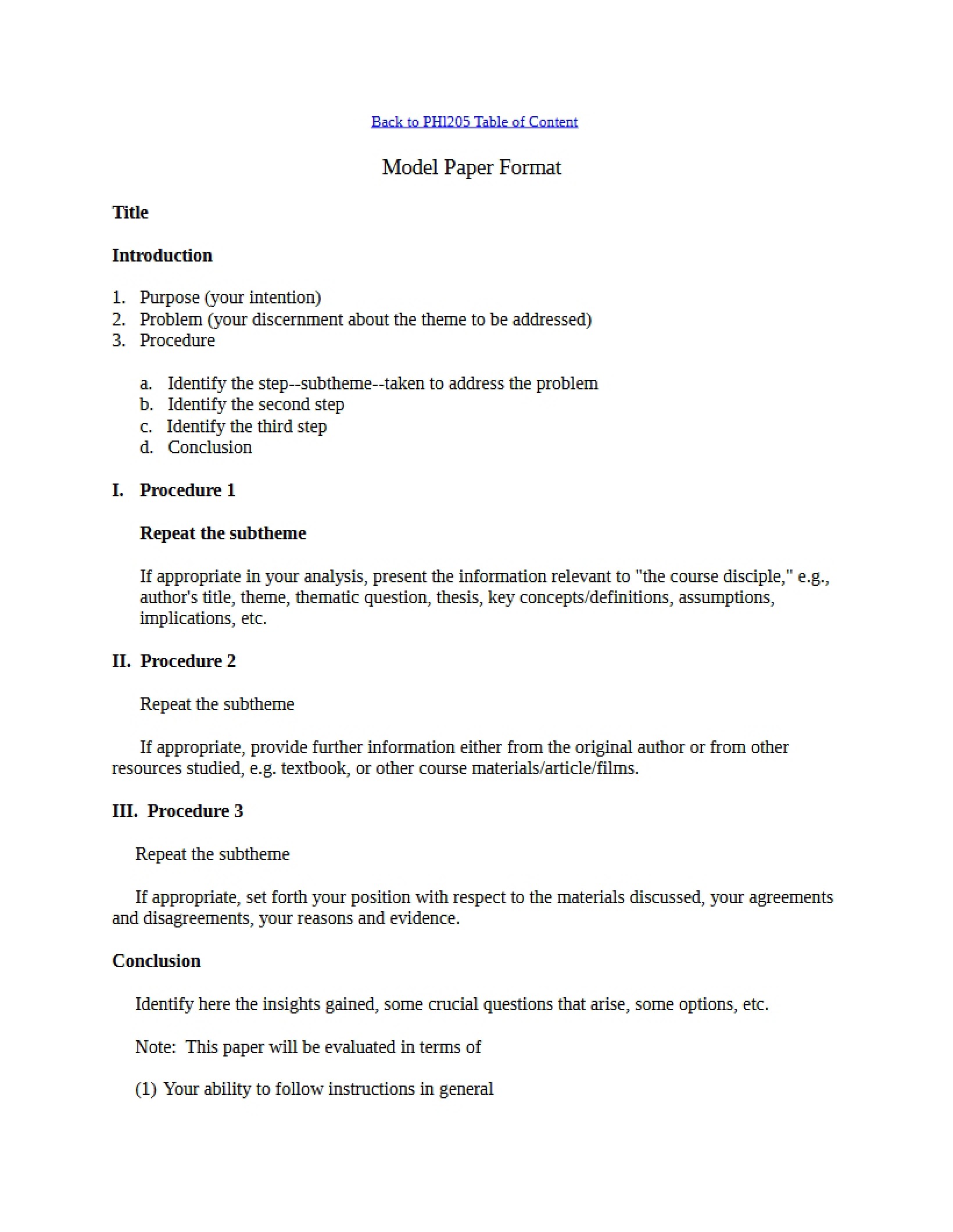Business Ethics Paper Format