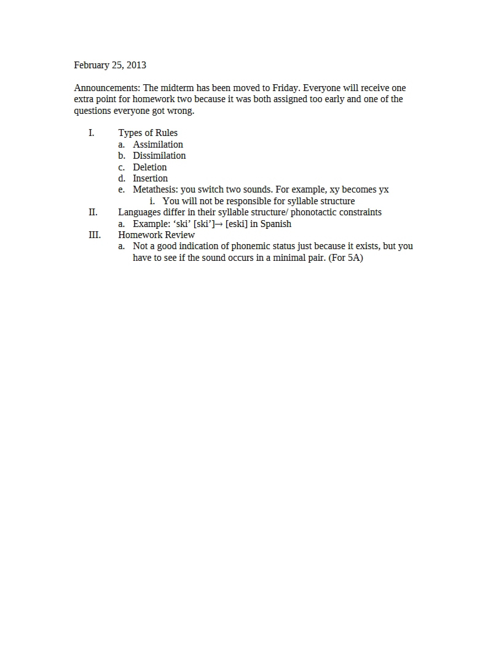 Language Notes