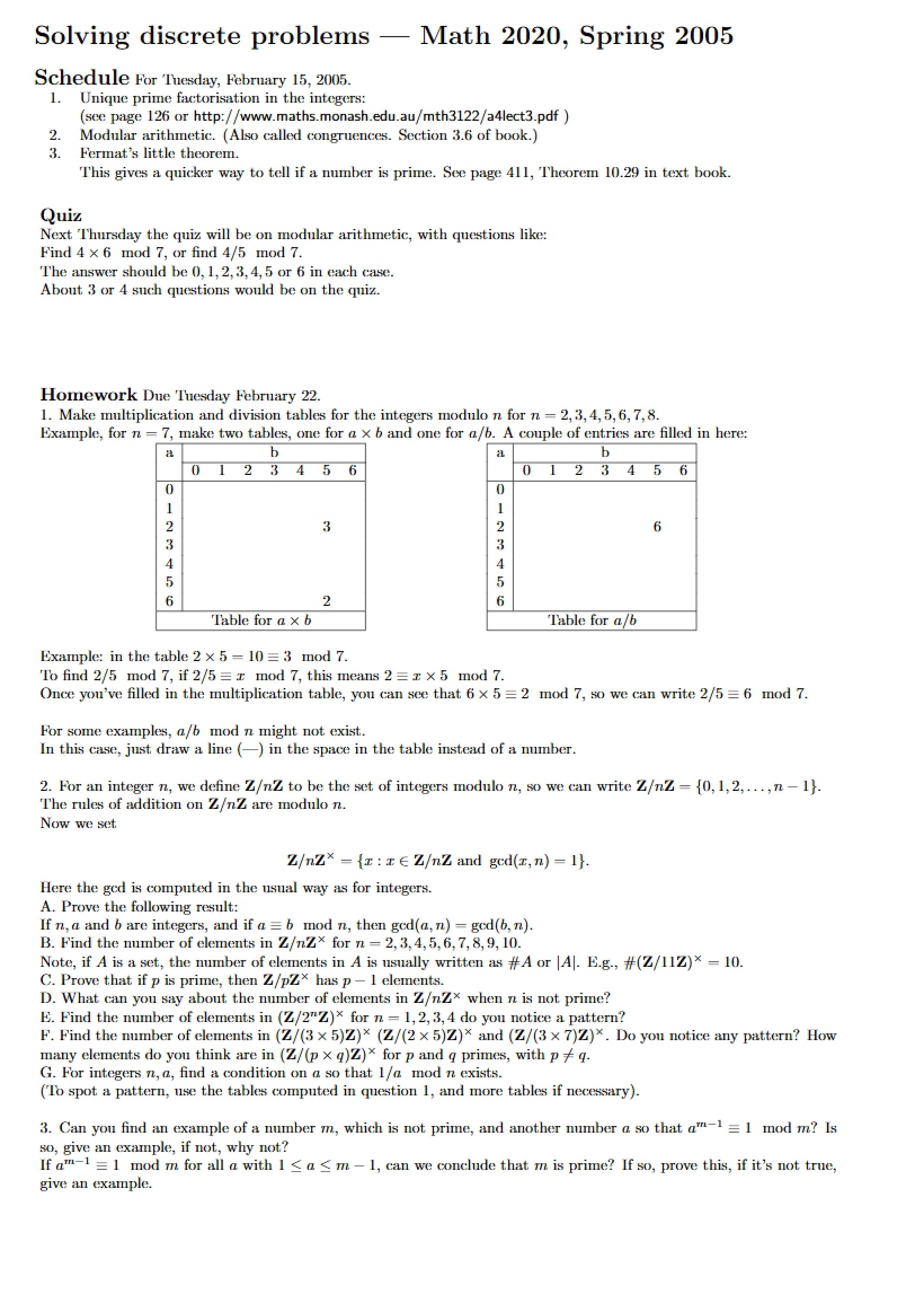 Discrete Problem Solving
