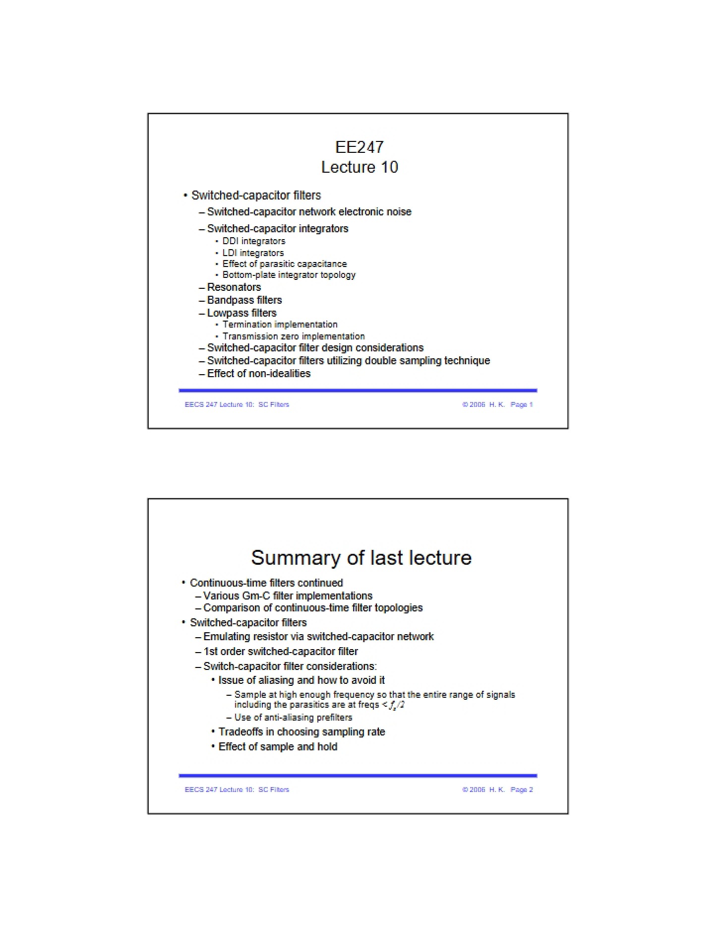 Course Notes