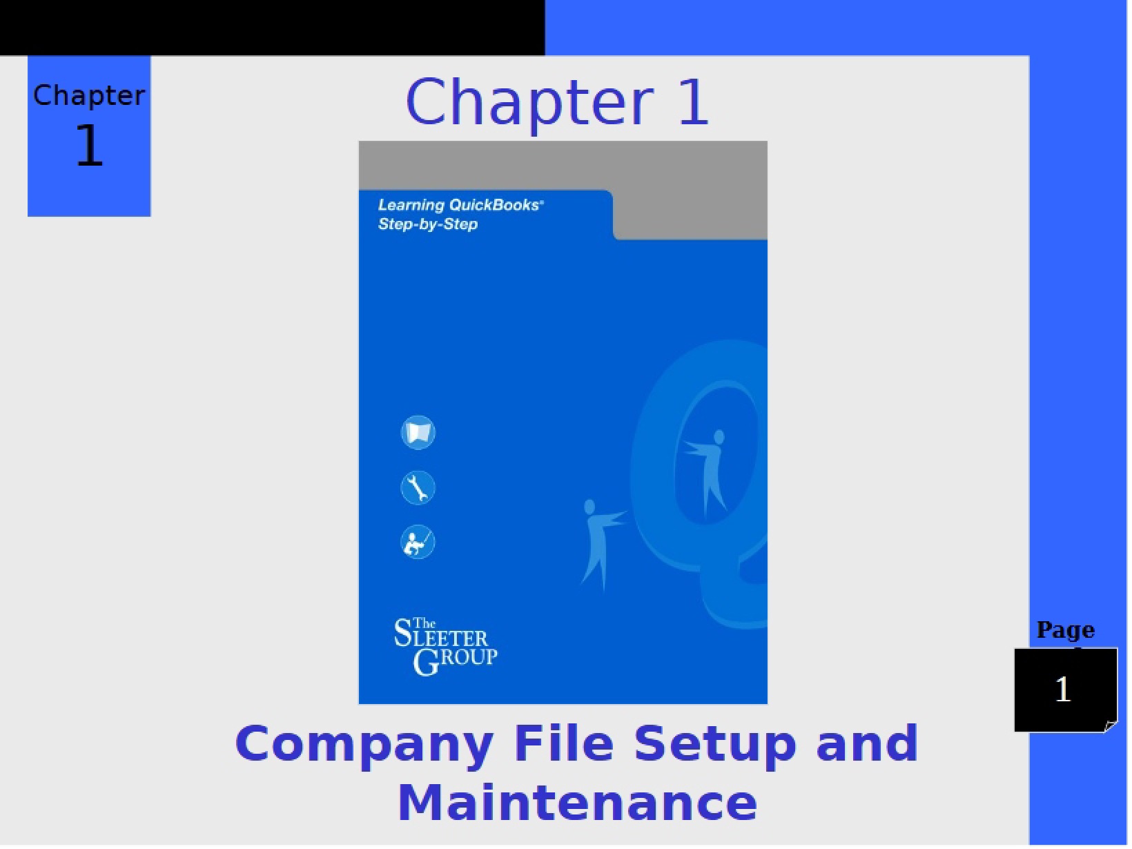 Maintenance and Setup of Company Files