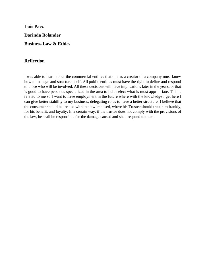 M2 - Business Law and Ethics