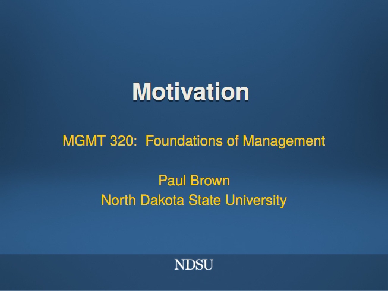 Employee Motivation