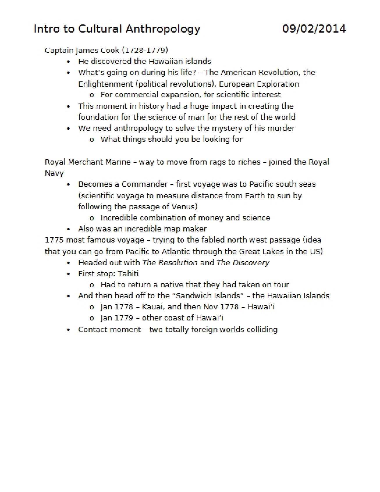 Introduction to Cultural Anthropology