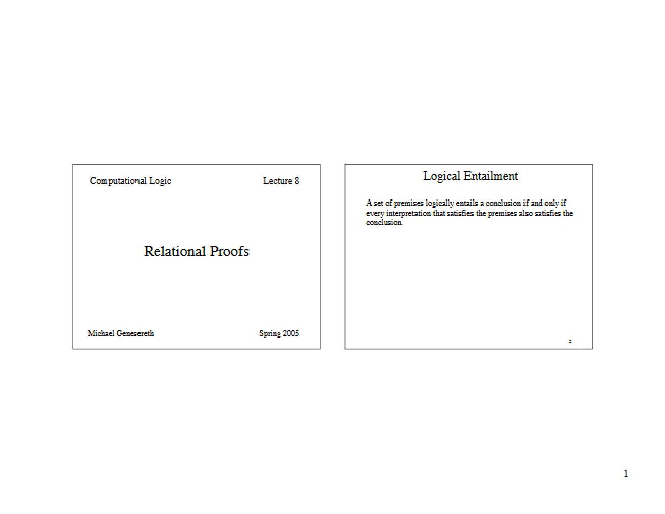 Relational Proofs (Set 2)