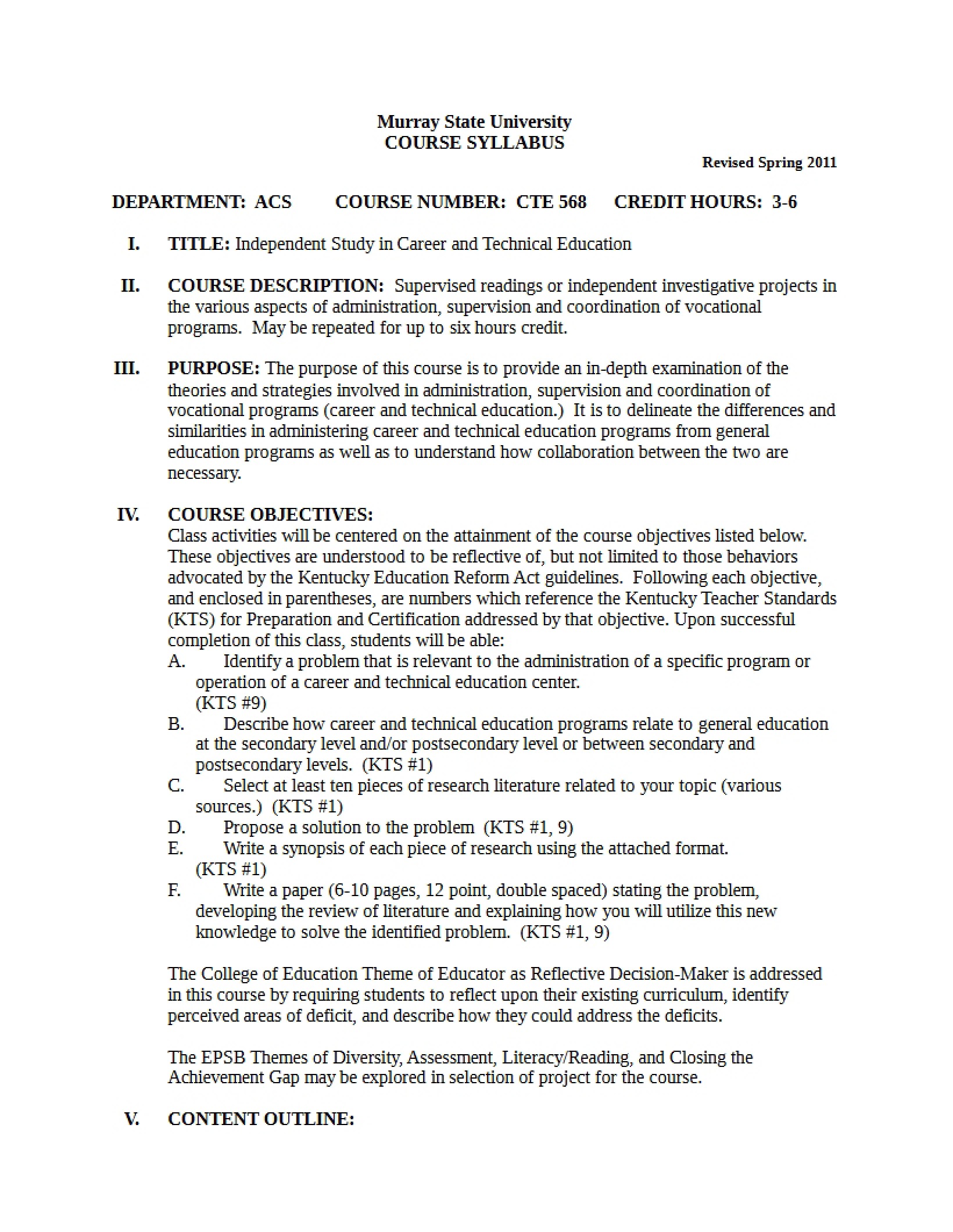 Syllabus