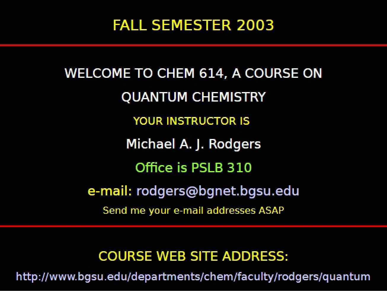 Quantum Chem Presentation - Part 1