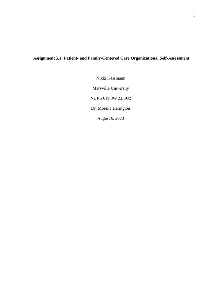 Importance and Implementation of Patient and Family-Centered Care