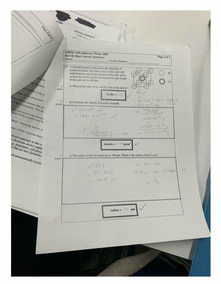 Winter 2009 Midterm - CHEM 1300