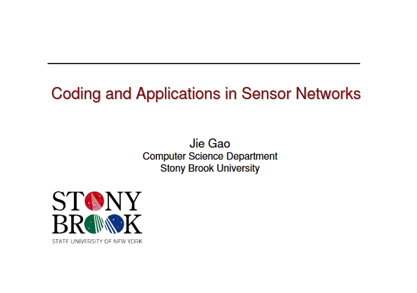 Sensor Networks Coding and Usage