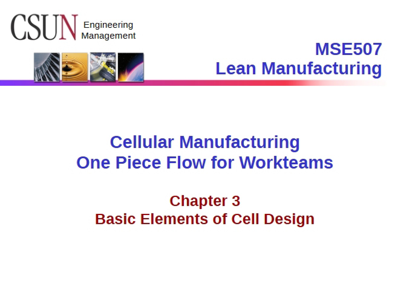 Manufacturing in Cells