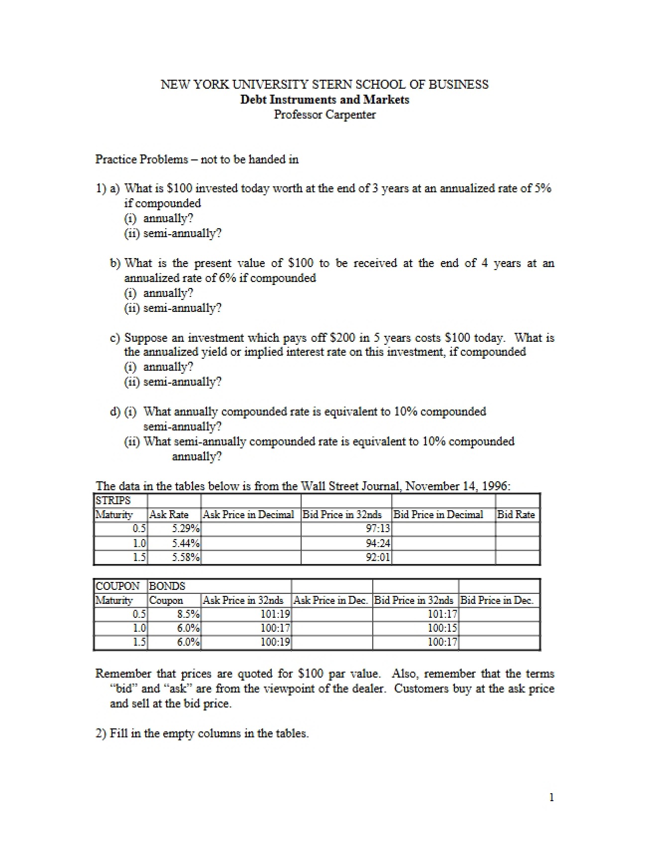 Exam FINC-GB 3333