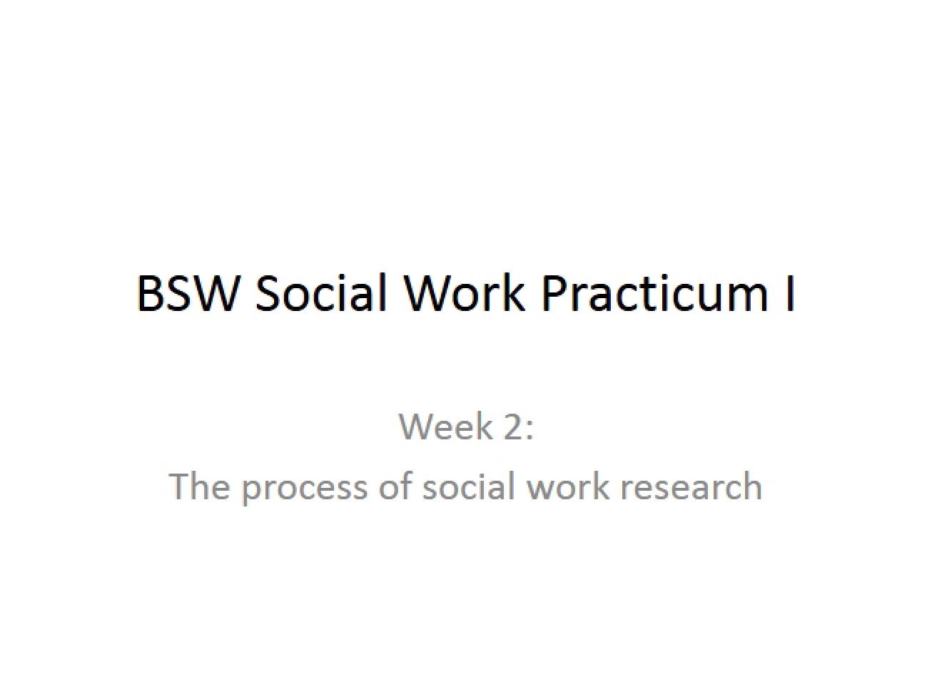 Understanding the Social Work Research Process