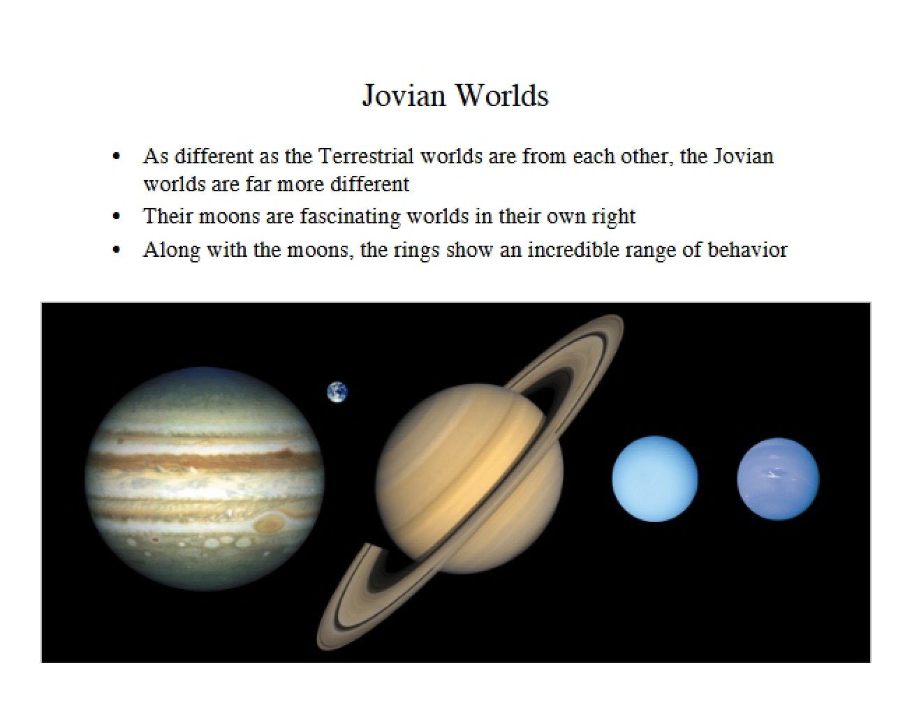 Overview of the Jovian Worlds