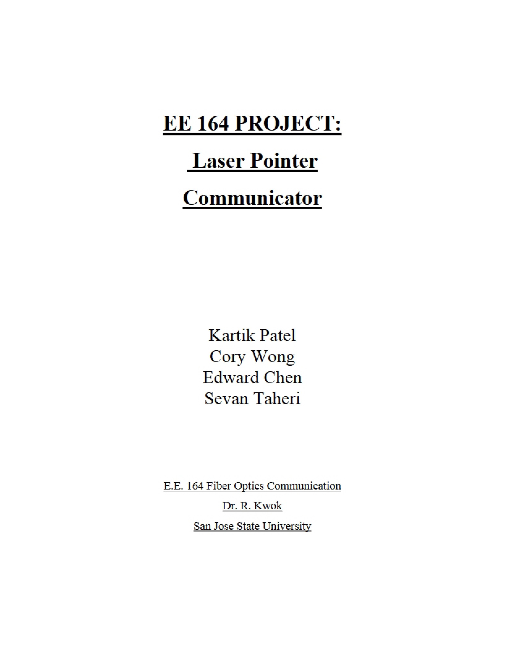 Second Laser Communicator
