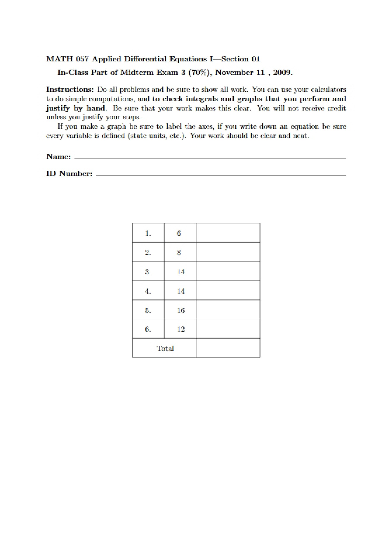 Guide for Examination