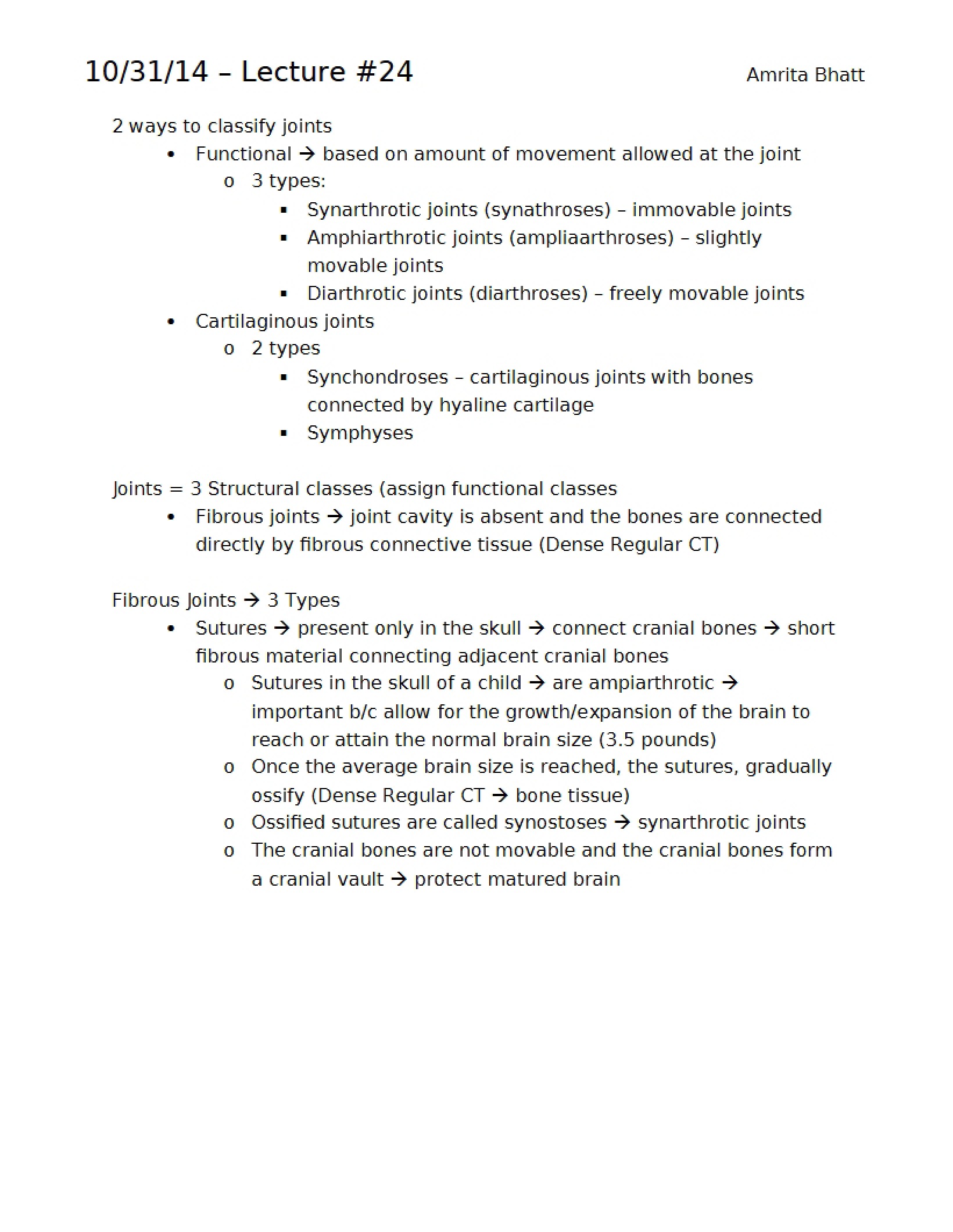 Lecture Twenty-Four