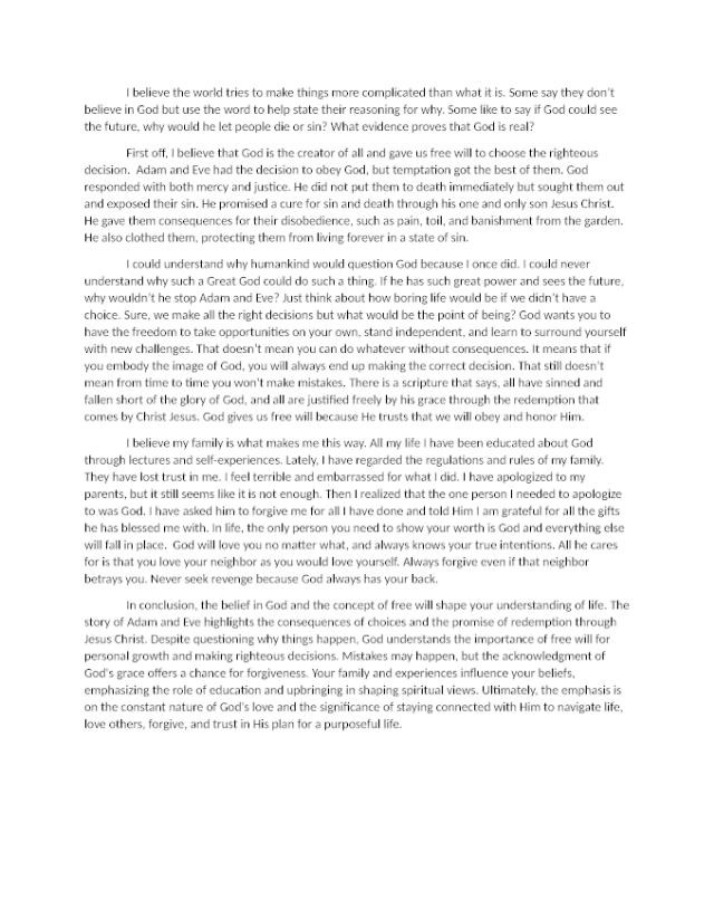 Understanding God's Love and Redemption - The Power of Free Will