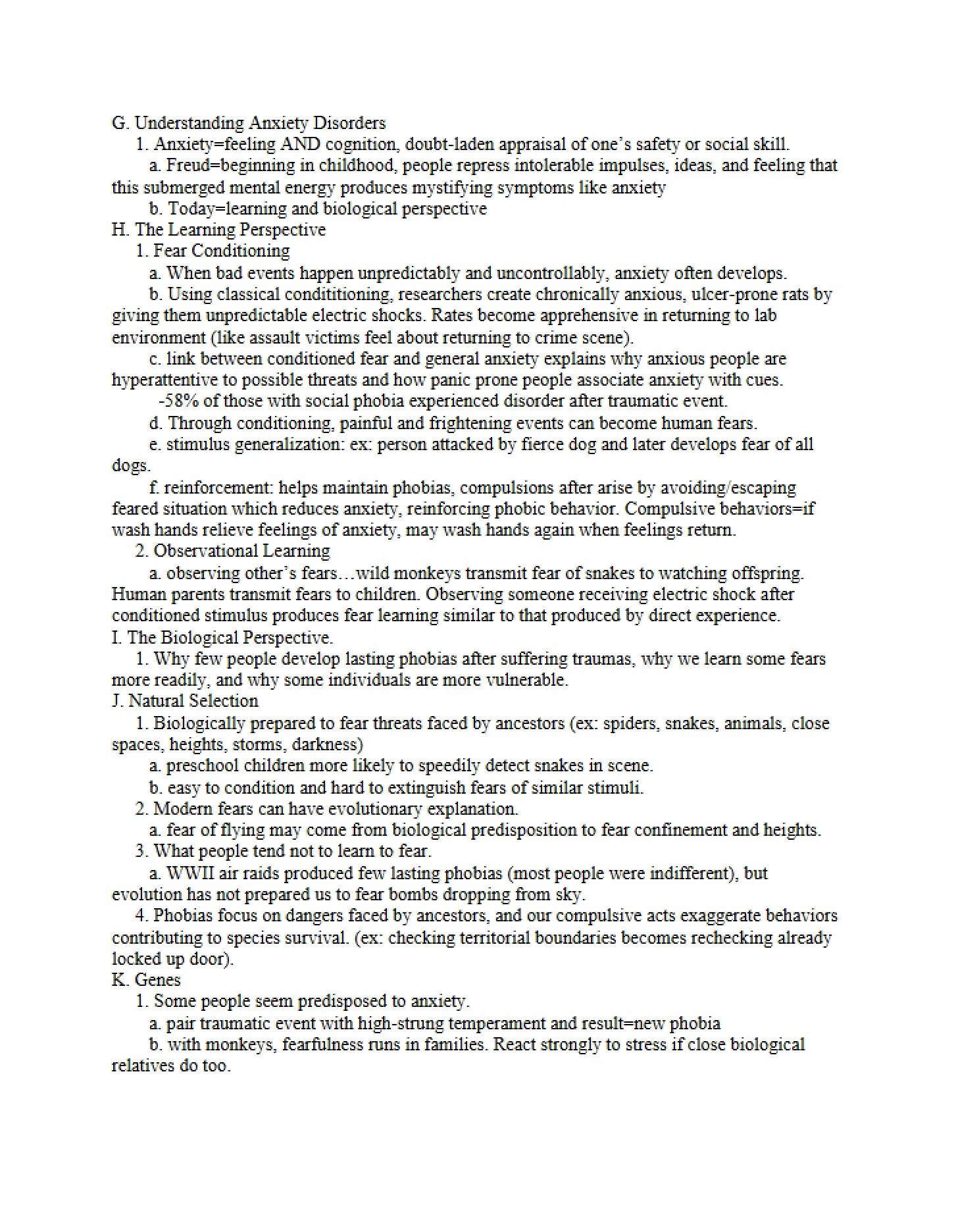 Anxiety Disorders Understanding