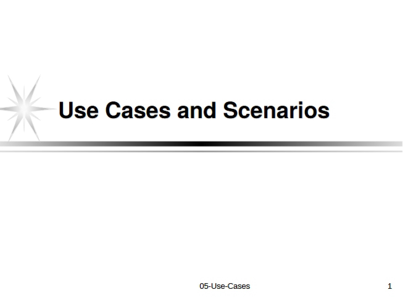 Scenarios and Use Cases - nan