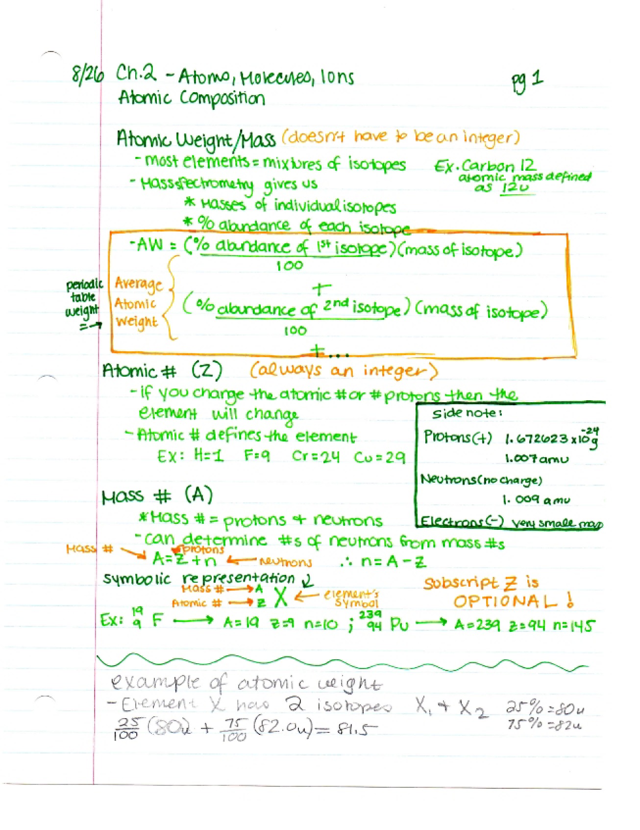 Gen Chem 1 Notes Part 1