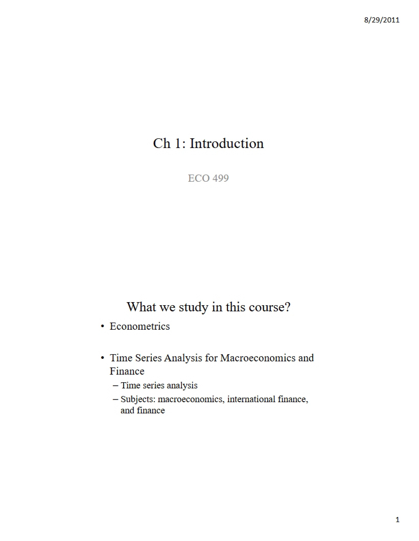 Introduction Chapter 1