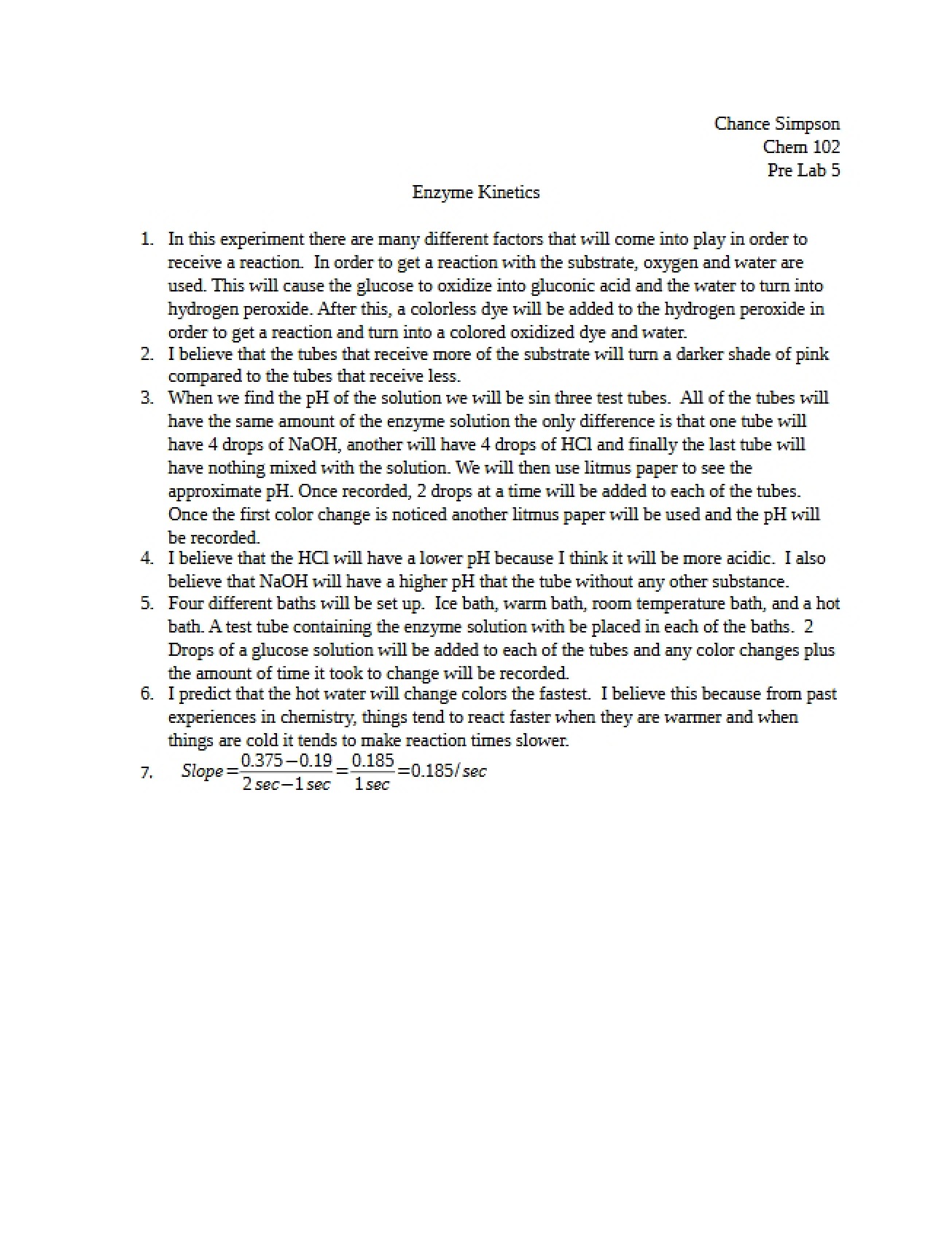 Fifth Pre-Laboratory Assignment