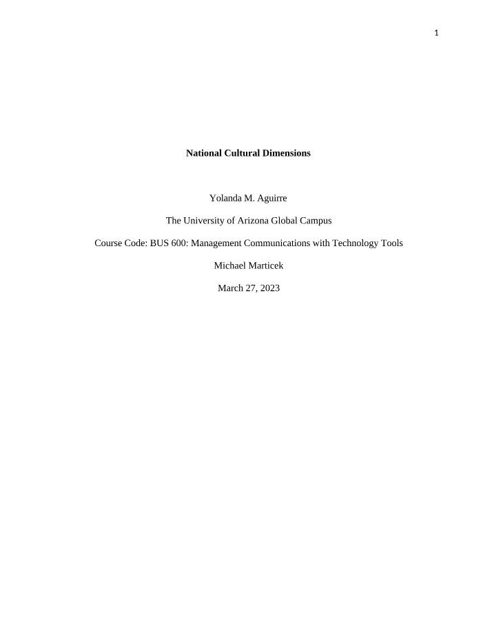 Technology and International Communication - Week 2 Assignment
