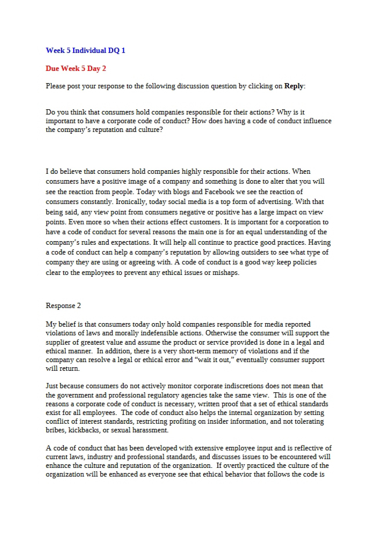 Ethics Assignment