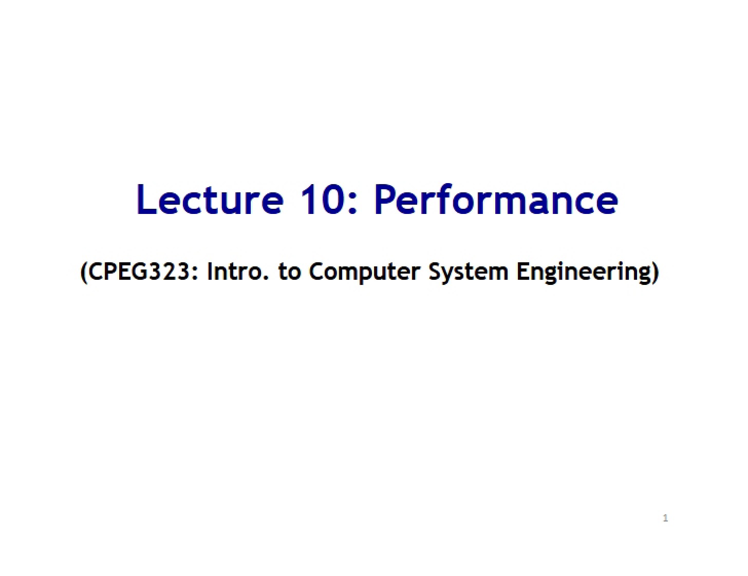 Performance Metrics (10)