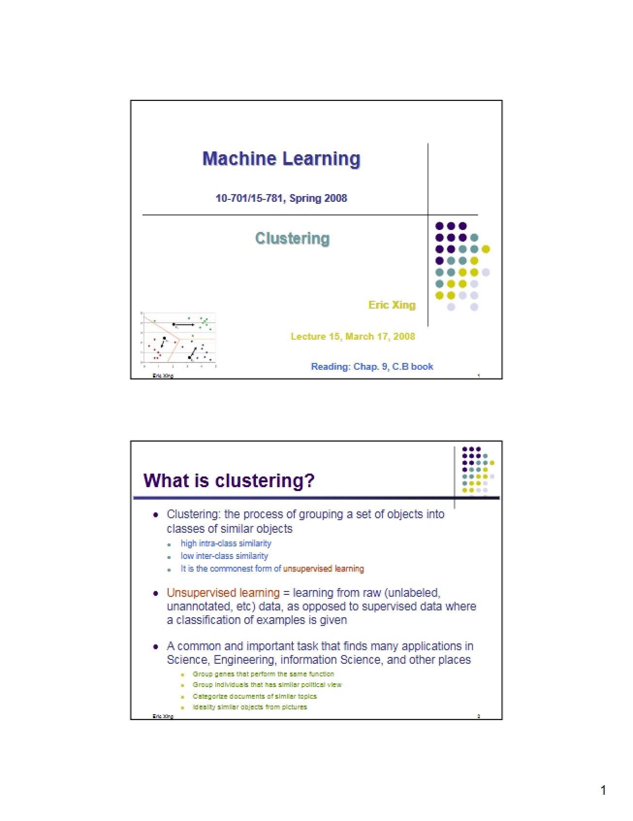 Clustering Techniques