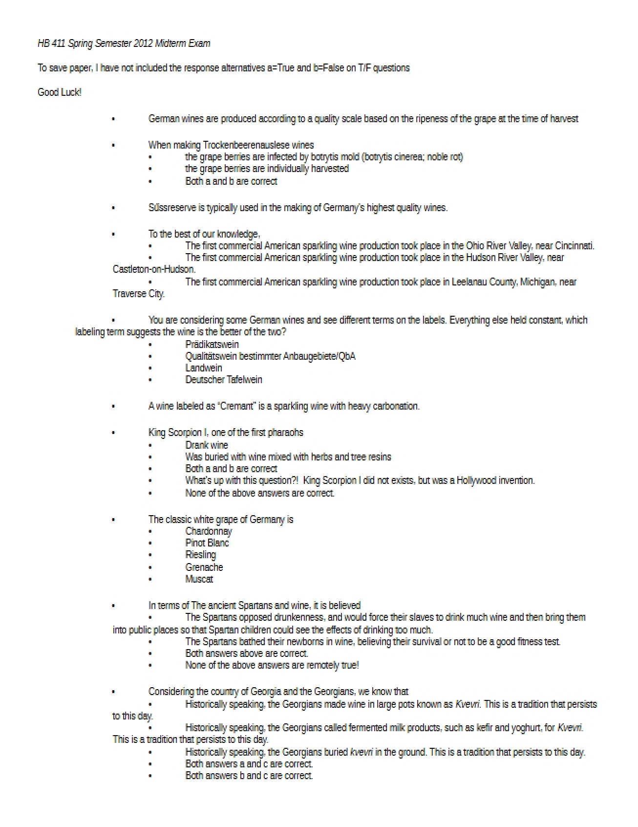 Midterm Exam Form 1-A (Spring 2012)