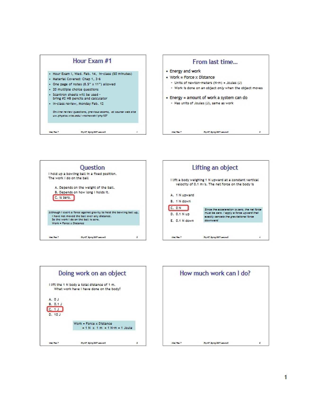 Notes for Physics 107