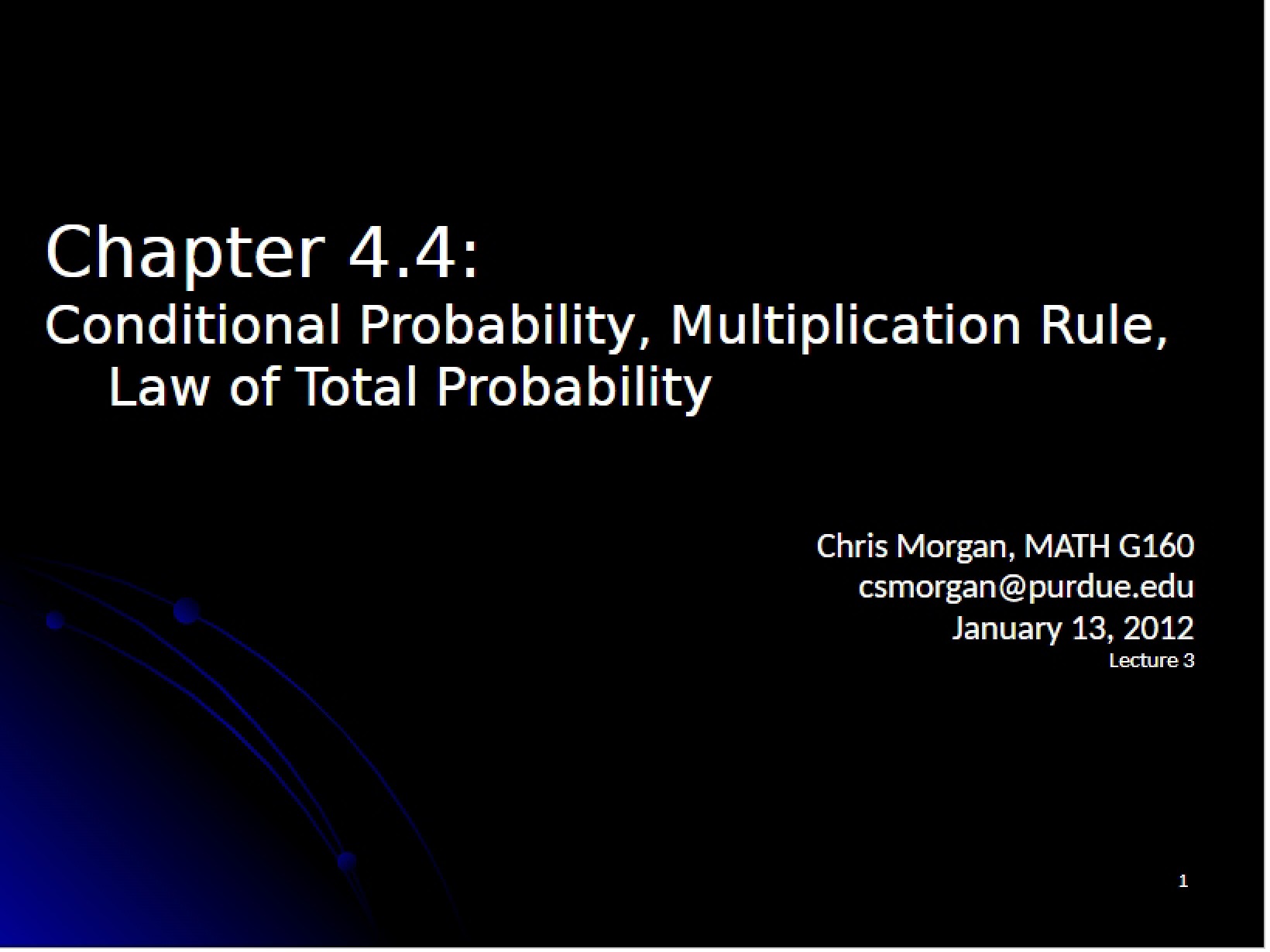 Total Probability Law