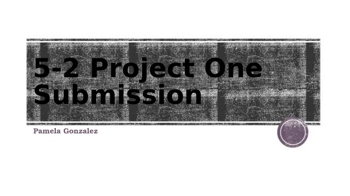 Project One Scenario - CJ 340